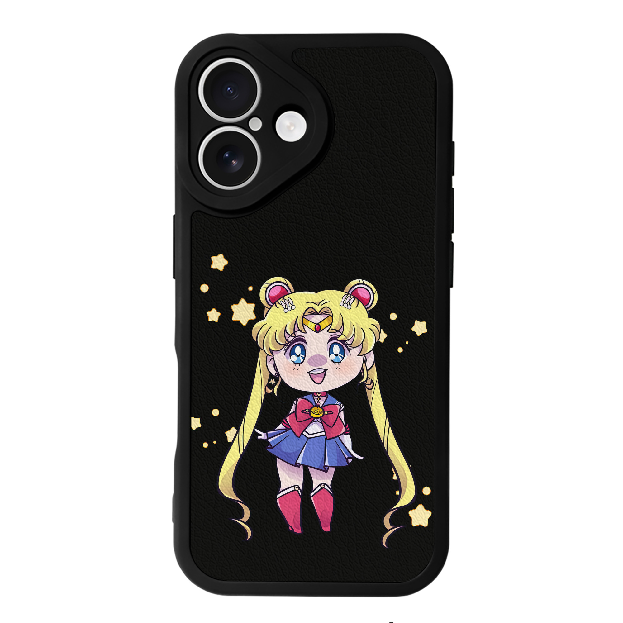 （画像用） 美少女戦士セーラームーン 月野 うさぎ つきの うさぎ Sailor Moon Tsukino Usagi 【iPhone 16シリーズ対応】シリコンスマホケース（レザー調） 材質：シリコン